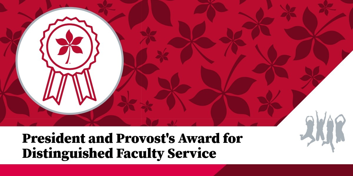 President and Provost's Award for Distinguished Faculty service banner