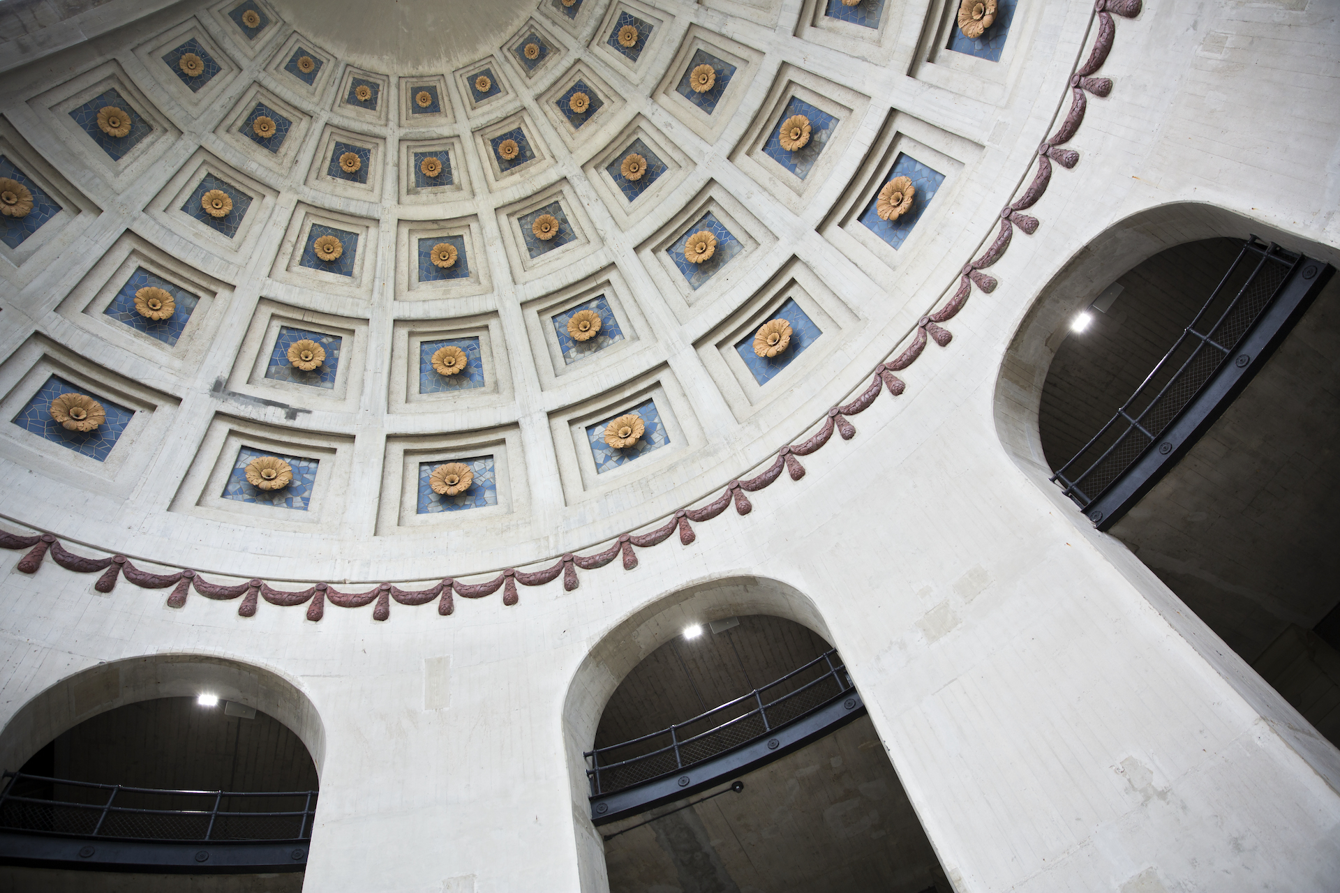 Picture of a domed ceiling at Ohio Stadium.