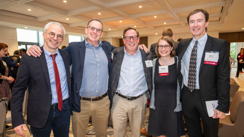 A group of people at an event