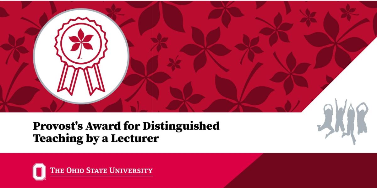 Provost's Award for Distinguished Teaching by a Lecturer banner
