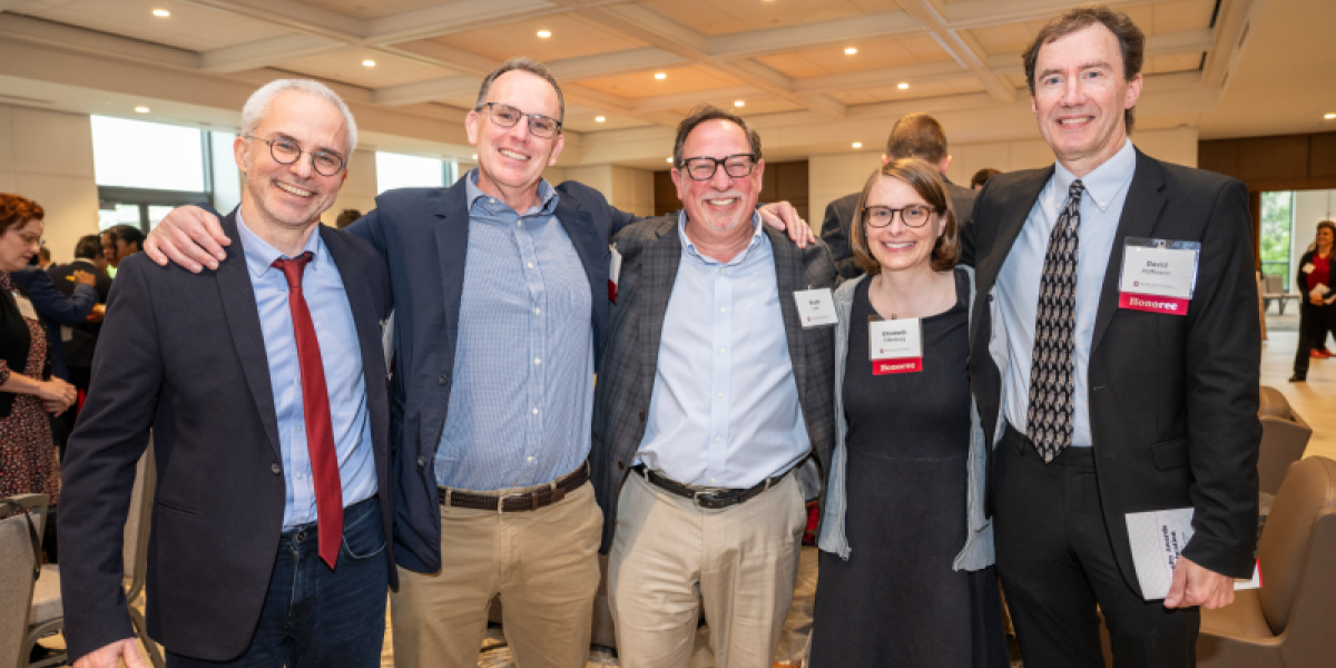 A group of people at an event