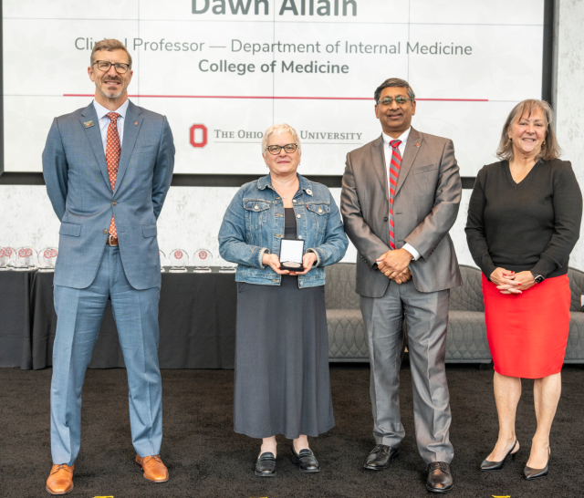 Faculty at the awards ceremony