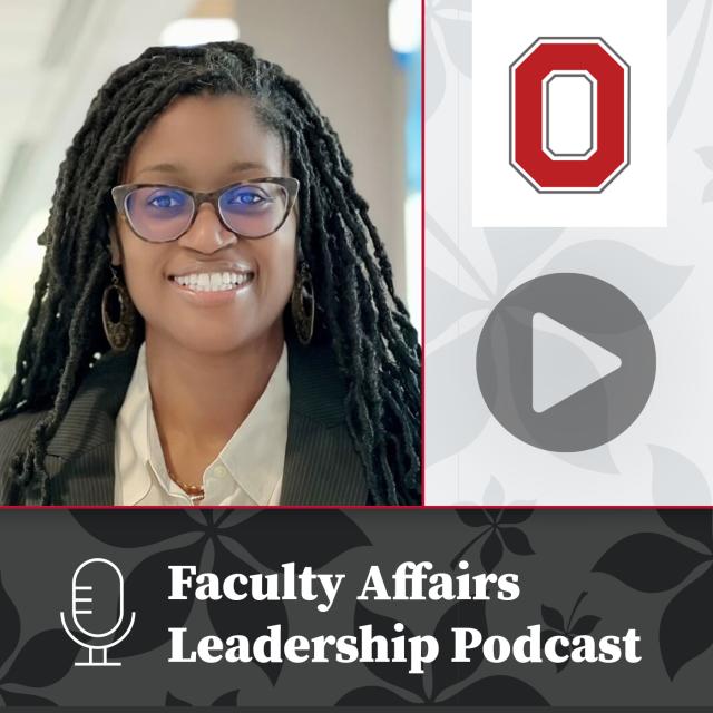 Text reads Faculty Affairs Leadership Podcast