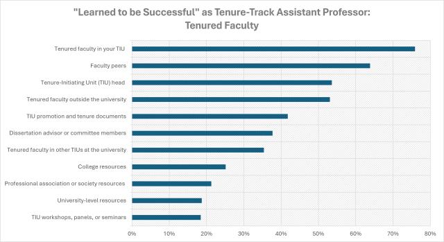 "Learned to be Successful" as Tenure-Track Assistant Professor:  Tenured Faculty