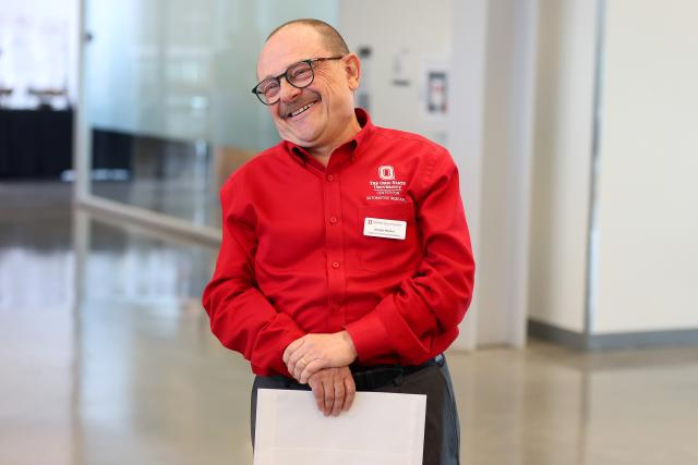 Giorgio Rizzoni in an academic building
