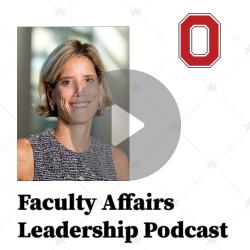 Image shows text: Faculty Affairs Leadership Podcast, Episode 6